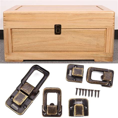 metal lock box with hasp|solid brass hasp small box.